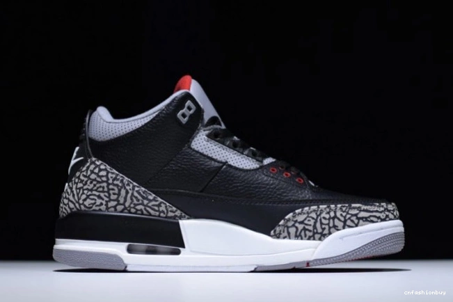 Black 3 Cement Air Jordan 854262-001 0909
